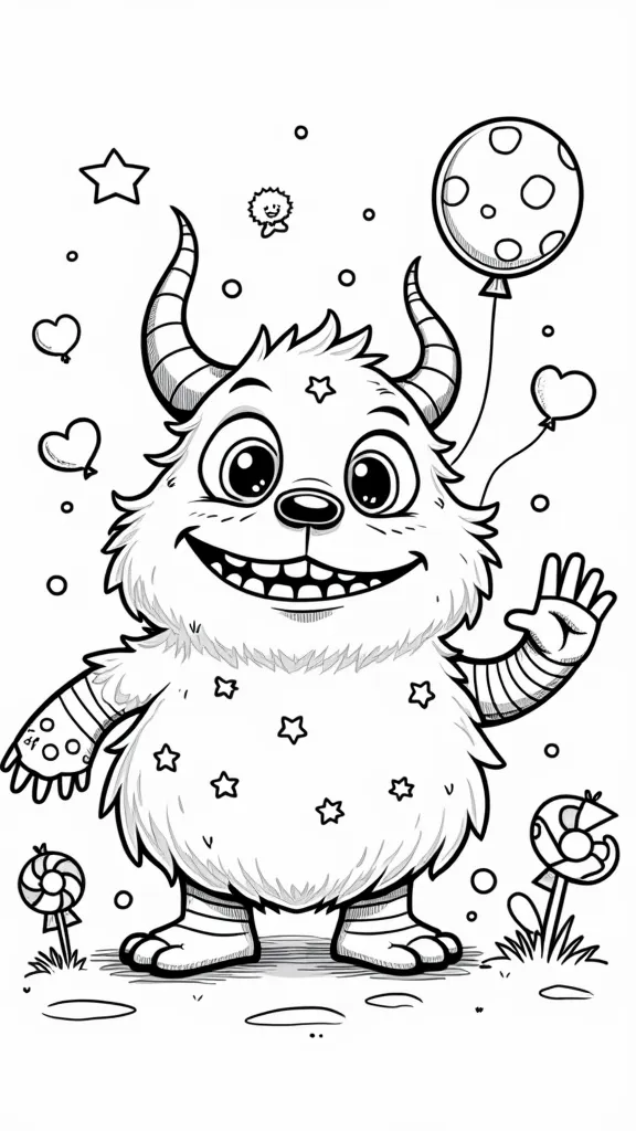 silly monster coloring pages